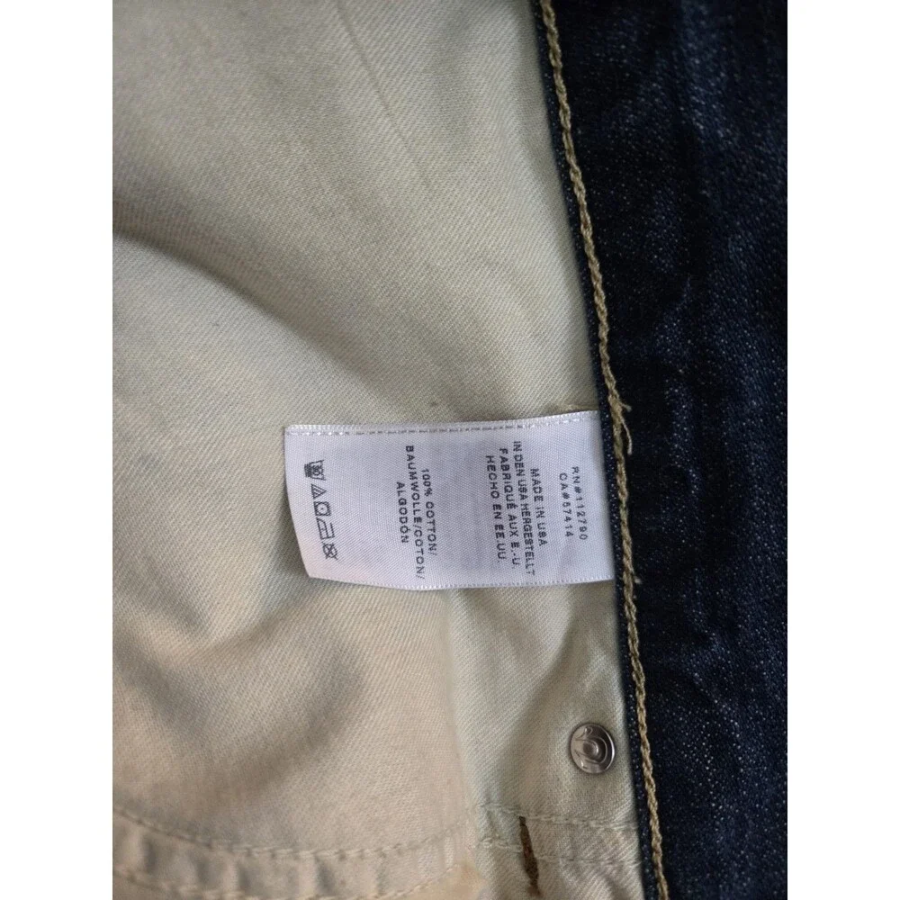 True Religion Ricky Jeans Flap Pocket Mens 50x33.5 Relaxed Straight Made In USA